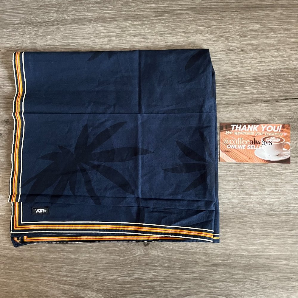 Vans Dress Blues Leaf Scarf Bandana Unisex Adults OS NWT
